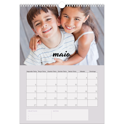 Exemplo de página 5, Calendários de parede, opção 17