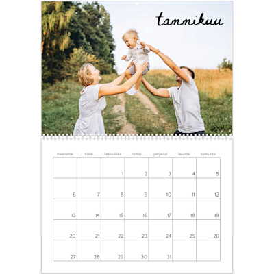 Esimerkki sivusta 1, Seinäkalenterit, vaihtoehto 5