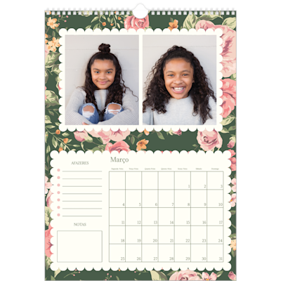 Exemplo de página 3, Calendários de parede, opção 18