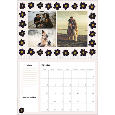 Exemple de page 2, Calendrier mural, option 16