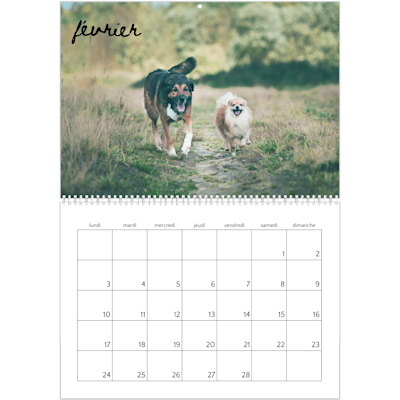 Exemple de page 2, Calendrier mural, option 5