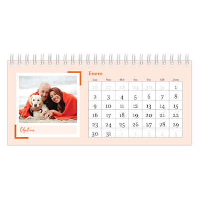 Ejemplo de página 1, Calendarios de escritorio personalizados, opción 10