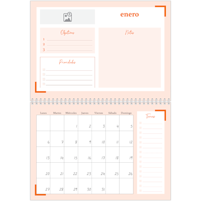 Ejemplo de página 1, Calendarios de pared, opción 13