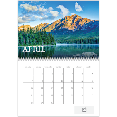 Example of page 4, Custom Wall Calendars, option 3
