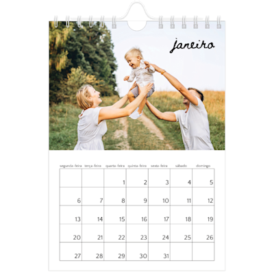 Exemplo de página 1, Calendários de parede, opção 3