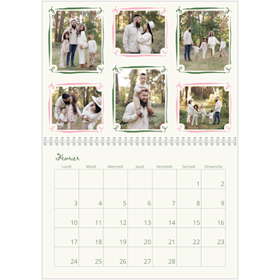 Exemple de page 2, Calendrier mural, option 13