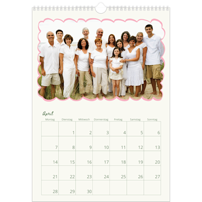 Beispiel für Seite 4, Wandkalender 2026, Option 16
