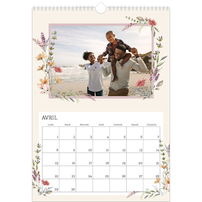 Exemple de page 4, Calendrier mural, option 12