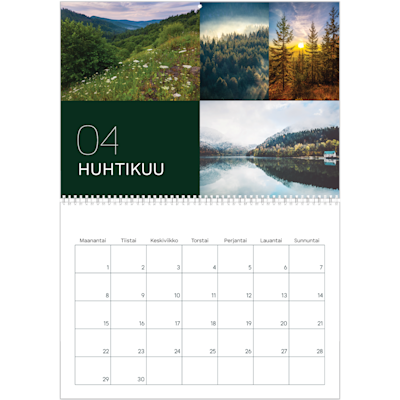 Esimerkki sivusta 4, Seinäkalenterit, vaihtoehto 19