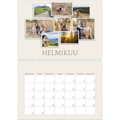 Esimerkki sivusta 2, Seinäkalenterit, vaihtoehto 14