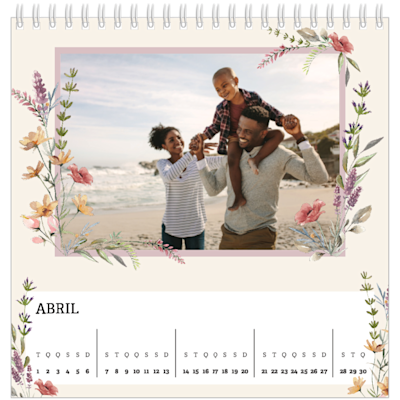Exemplo de página 4, Calendários de mesa personalizados, opção 22