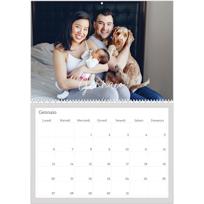 Esempio di pagina 1, Calendari da parete, opzione 20