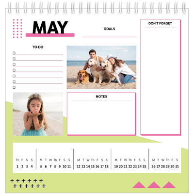 Example of page 5, Desk Calendars, option 18