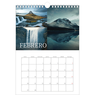 Ejemplo de página 2, Calendarios de pared, opción 6