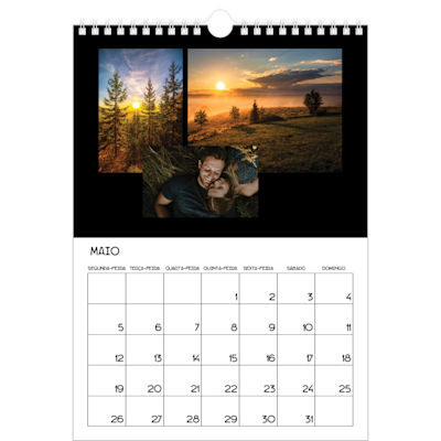 Exemplo de página 5, Calendários de parede, opção 5