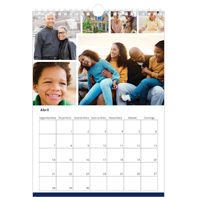Exemplo de página 4, Calendários de parede, opção 19