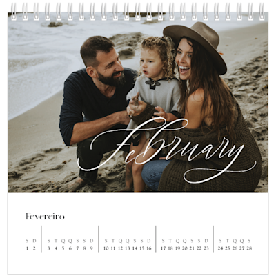 Exemplo de página 2, Calendários de mesa personalizados, opção 10