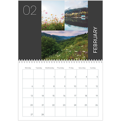 Example of page 2, Custom Wall Calendars, option 11
