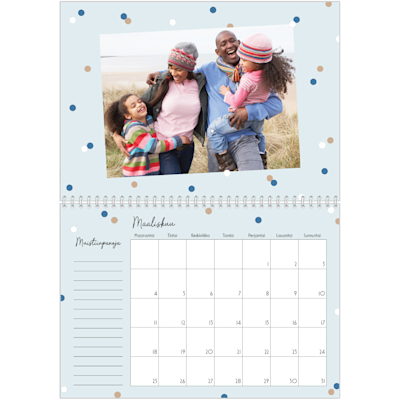 Esimerkki sivusta 3, Kiiltävät valokuvakalenterit, vaihtoehto 16