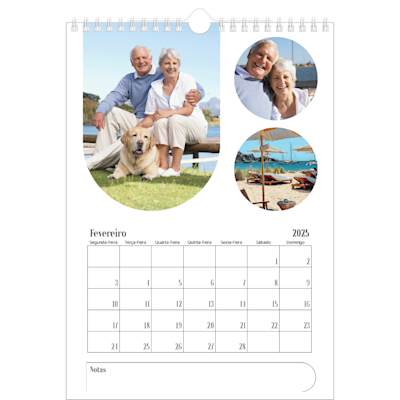 Exemplo de página 2, Calendários de parede, opção 23