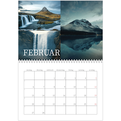 Beispiel für Seite 2, Wandkalender 2026, Option 7