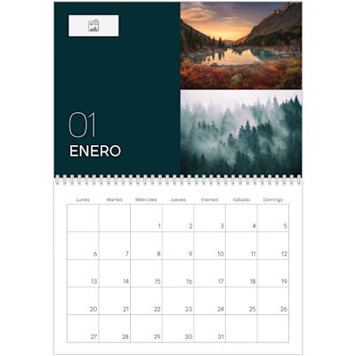 Ejemplo de página 1, Calendarios de pared, opción 10