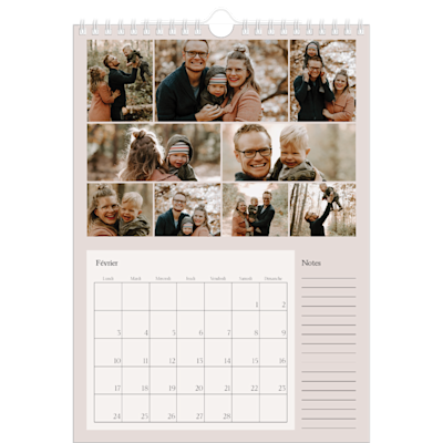 Exemple de page 2, Calendrier mural, option 10