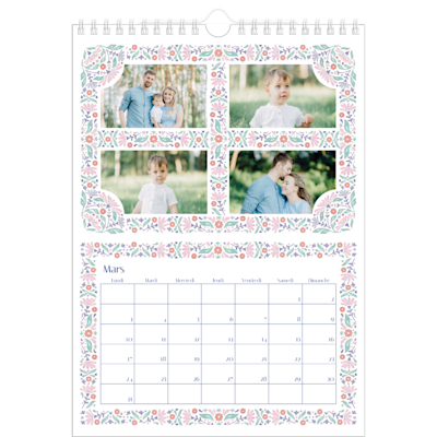 Exemple de page 3, Calendrier mural, option 24