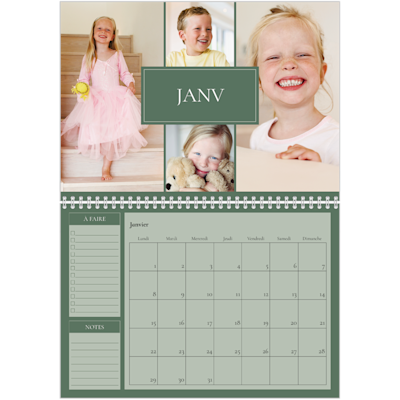 Exemple de page 1, Calendrier mural, option 3