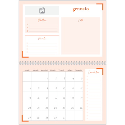 Esempio di pagina 1, Calendari da parete, opzione 13