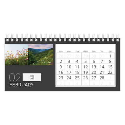 Example of page 2, Desk Calendars, option 8