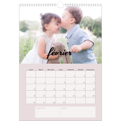 Exemple de page 2, Calendrier mural, option 20