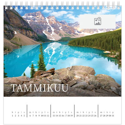 Esimerkki sivusta 1, Pöytäkalenterit omalla painatuksella, vaihtoehto 3
