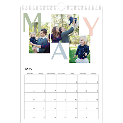 Example of page 5, Custom Wall Calendars, option 18