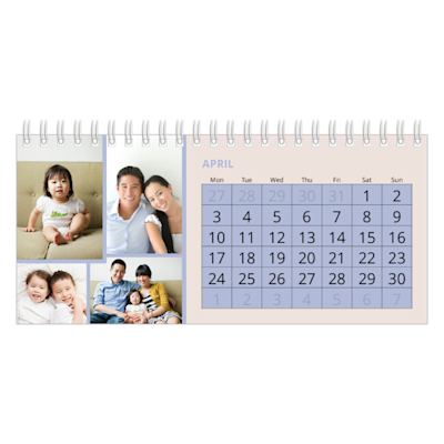 Example of page 4, Custom Desk Calendars, option 17