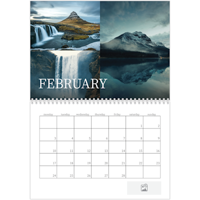Example of page 2, Custom Wall Calendars, option 3