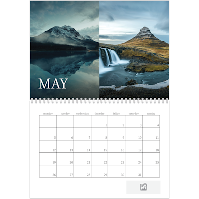 Example of page 5, Custom Wall Calendars, option 3