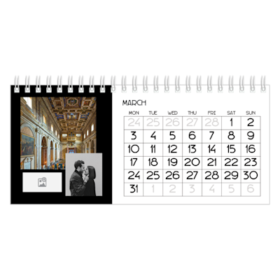 Example of page 3, Custom Desk Calendars, option 16