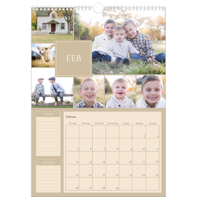 Beispiel für Seite 2, Wandkalender 2026, Option 4