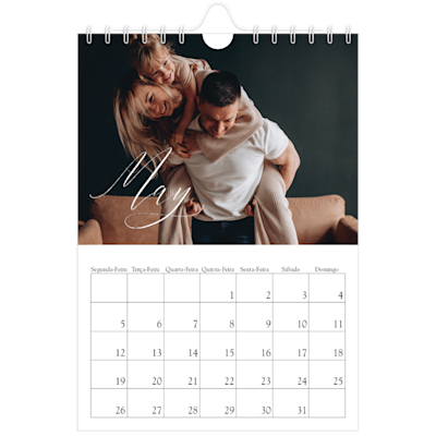 Exemplo de página 5, Calendários de parede, opção 4