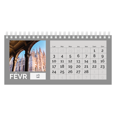 Exemple de page 2, Calendriers de bureau personnalisés, option 7