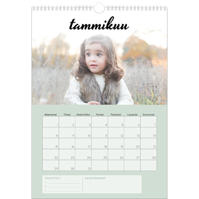 Esimerkki sivusta 1, Seinäkalenterit, vaihtoehto 17