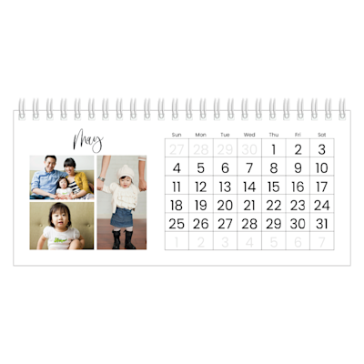 Example of page 5, Desk Calendars, option 2