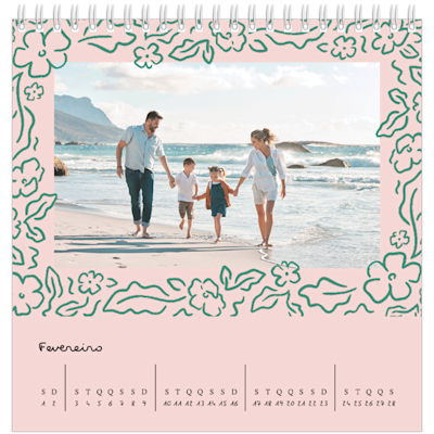 Exemplo de página 2, Calendários de mesa personalizados, opção 20