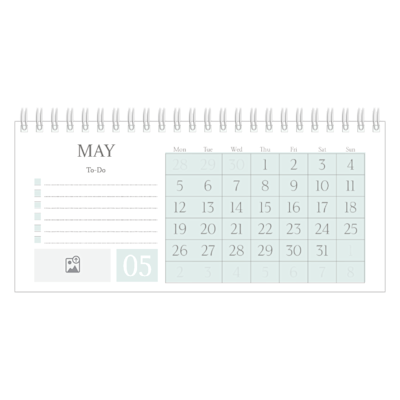 Example of page 5, Custom Desk Calendars, option 4