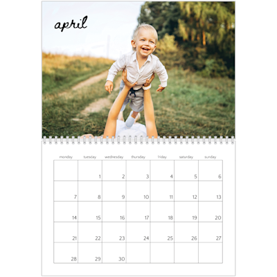 Example of page 4, Custom Wall Calendars, option 6