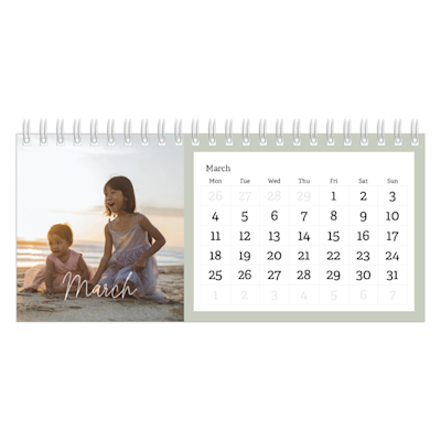 Example of page 3, Custom Desk Calendars, option 19