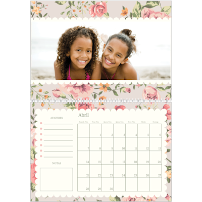 Exemplo de página 4, Calendários de parede, opção 13
