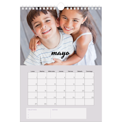 Ejemplo de página 5, Calendarios de pared personalizados, opción 7