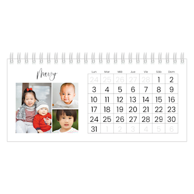 Ejemplo de página 3, Calendarios de escritorio personalizados, opción 2